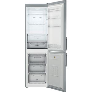 Indesit Kühl- / Gefrierkombination Standgerät XI9 T2Y X B H Edelstahloptik 2 Türen Frontal open