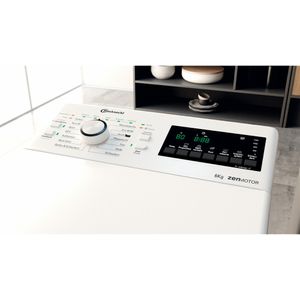 Bauknecht Waschmaschine Standgerät WAT Zen 6B Weiss Toplader B Lifestyle control panel