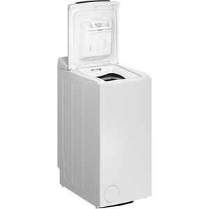 Bauknecht Waschmaschine Standgerät WAT Eco 712 B3 Weiss Toplader D Perspective open