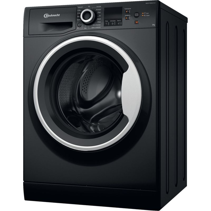 Bauknecht-Waschmaschine-Standgerat-WM-BB-814-A-Schwarz-Frontlader-A-Perspective