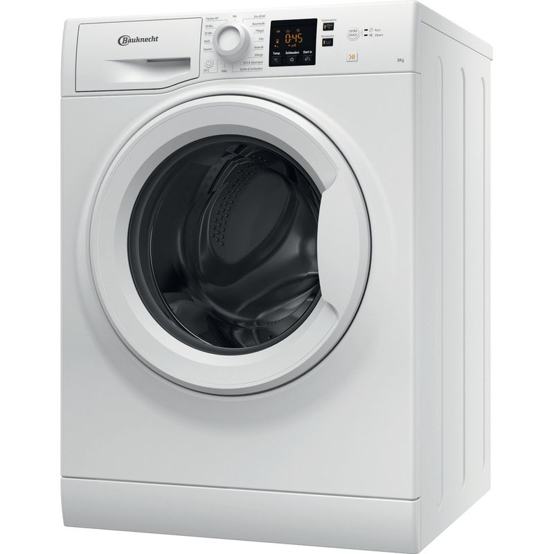 Bauknecht-Waschmaschine-Standgerat-WAM-814-A-Weiss-Frontlader-A-Perspective