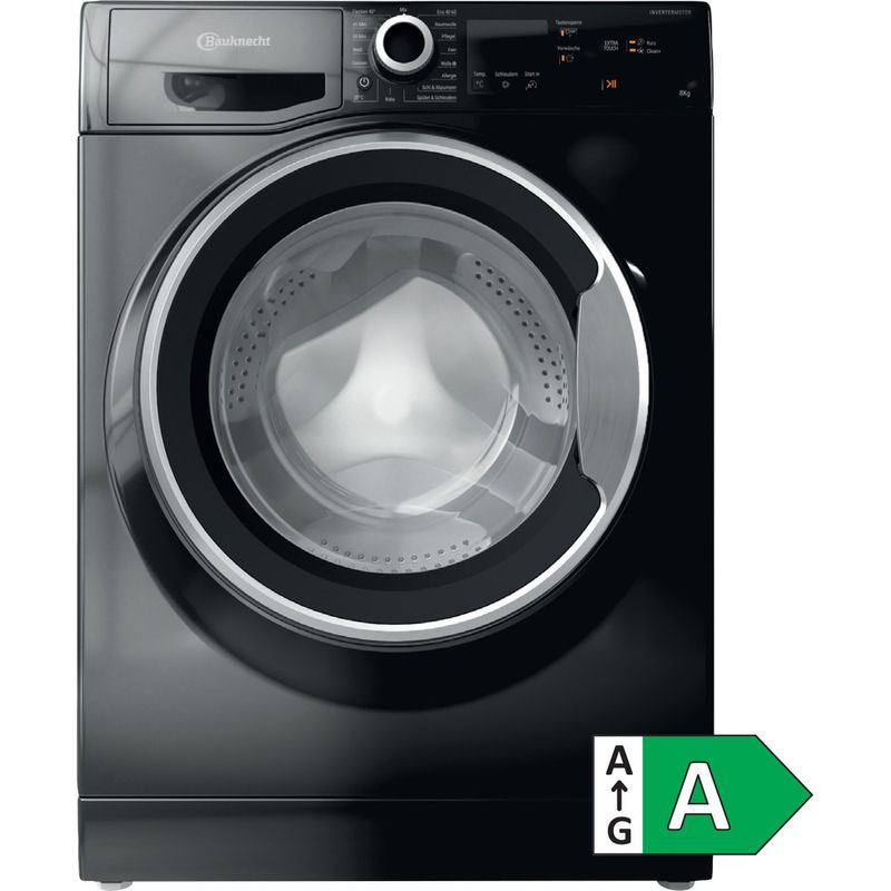 Bauknecht-Waschmaschine-Standgerat-WM-BB-814-A-Schwarz-Frontlader-A-Main-with-EnLabel
