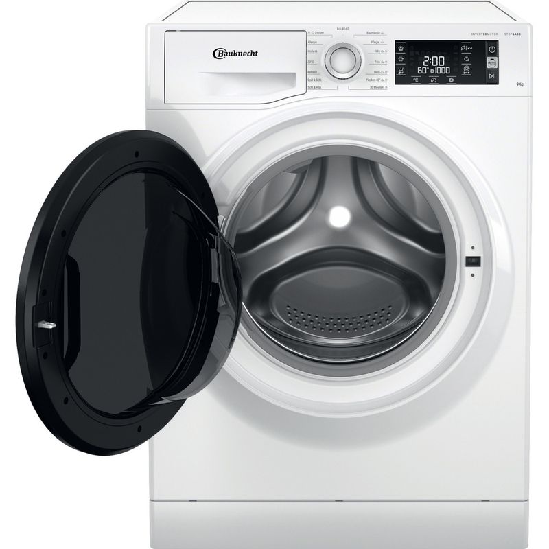 Bauknecht-Waschmaschine-Standgerat-WM-Sense-9AA-Weiss-Frontlader-A-Frontal-open