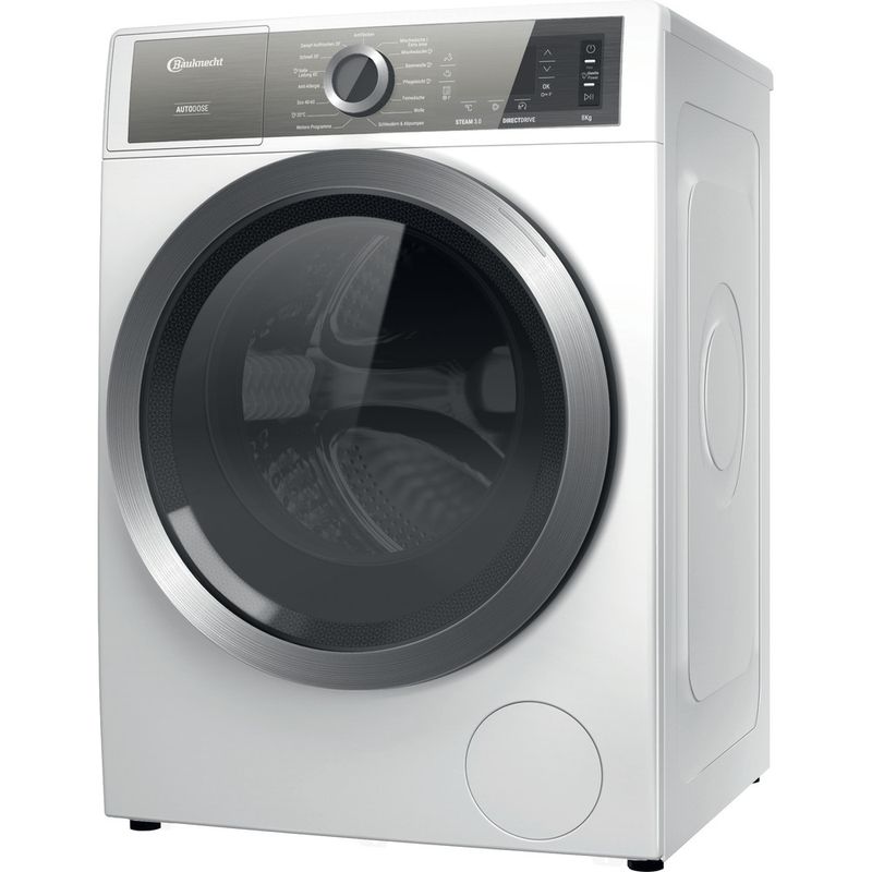 Bauknecht-Waschmaschine-Standgerat-B8-W846WB-DE-Weiss-Frontlader-A-Perspective