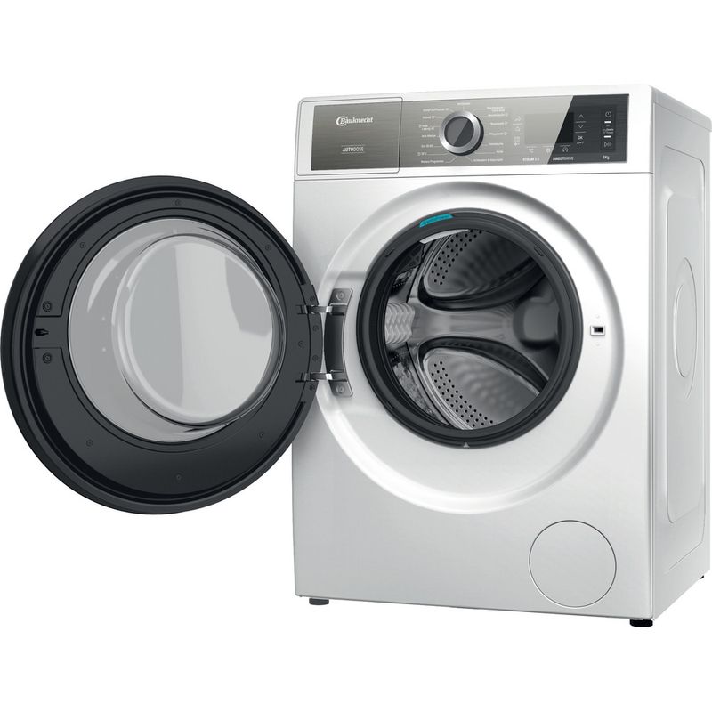 Bauknecht-Waschmaschine-Standgerat-B8-W846WB-DE-Weiss-Frontlader-A-Perspective-open