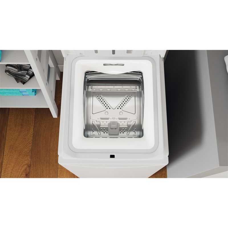 Indesit-Waschmaschine-Standgerat-BTW-D61253-N--EU--Weiss-Toplader-D-Drawer