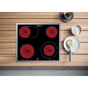 Bauknecht Kochfeld CHR 9642 IN Schwarz Radiant vitroceramic Lifestyle frontal