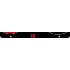 Bauknecht Kochfeld CHR 9642 IN Schwarz Radiant vitroceramic Control panel