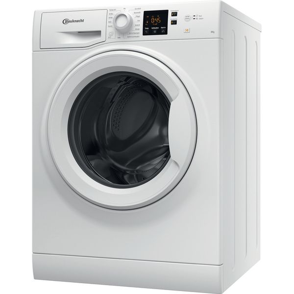 Bauknecht Waschmaschine Standgerät WWA 843 B Weiss Frontlader B Perspective