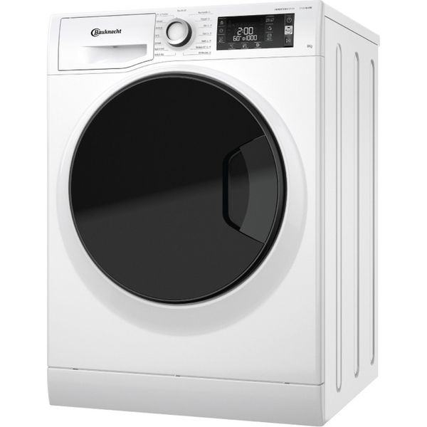 Bauknecht-Waschmaschine-Standgerat-WM-Sense-8A-Weiss-Frontlader-A-Perspective