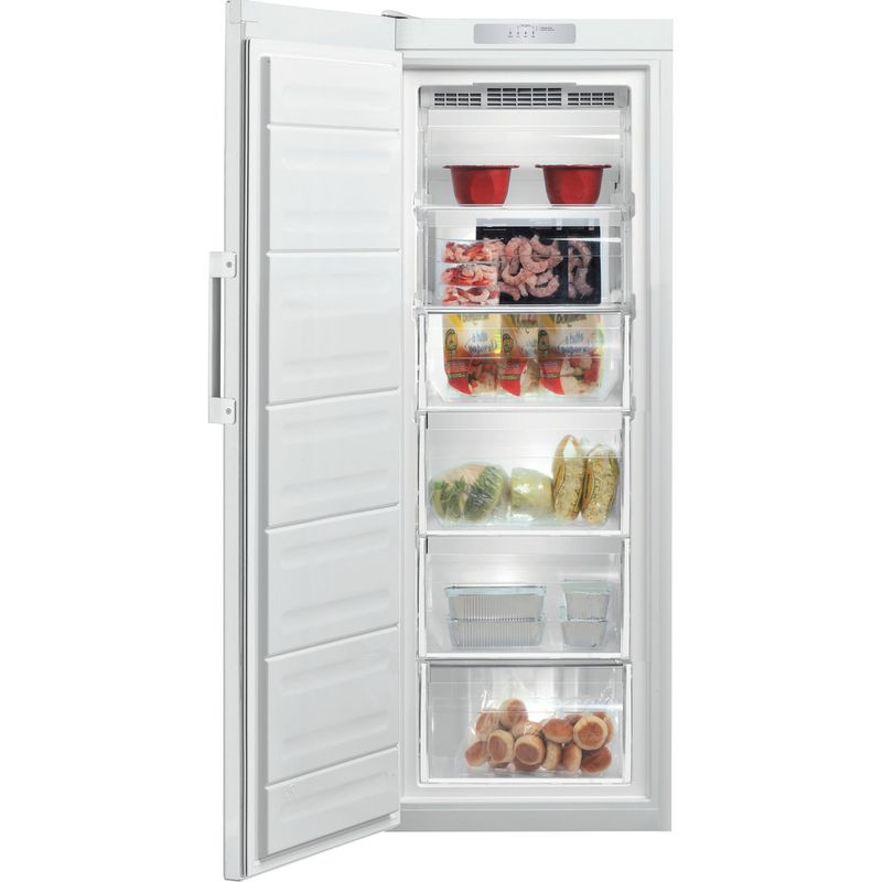 Indesit-Gefrierteil-Standgerat-UI6-F2T-W-Weiss-Frontal-open
