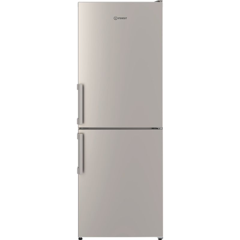 Indesit-Kuhl----Gefrierkombination-Standgerat-IB55-532-X-Edelstahloptik-2-Turen-Frontal