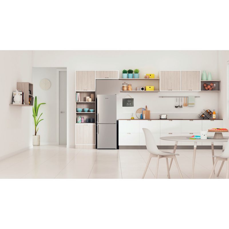 Indesit-Kuhl----Gefrierkombination-Standgerat-IB55-532-X-Edelstahloptik-2-Turen-Lifestyle-frontal