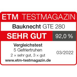 Bauknecht Gefrierteil Standgerät GTE 280 Weiss Award