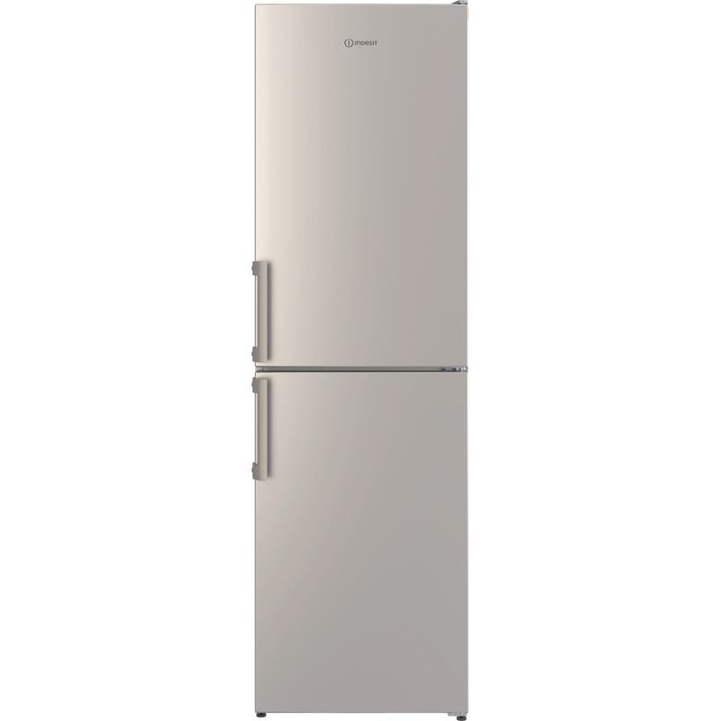 Indesit-Kuhl----Gefrierkombination-Standgerat-IB55-732-X-Edelstahloptik-2-Turen-Frontal