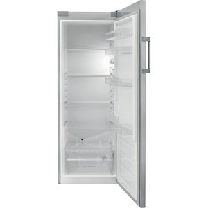 Indesit Kühlschrank Standgerät SI6 2 S EU Edelstahloptik Frontal open