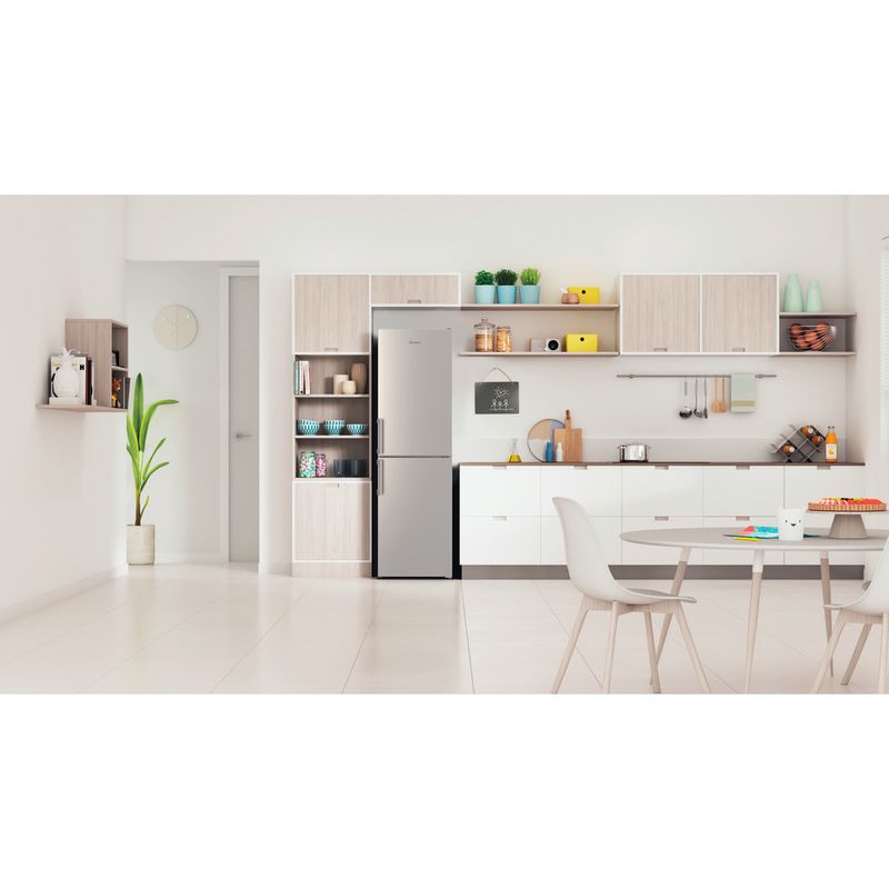 Indesit-Kuhl----Gefrierkombination-Standgerat-IB55-732-X-Edelstahloptik-2-Turen-Lifestyle-frontal