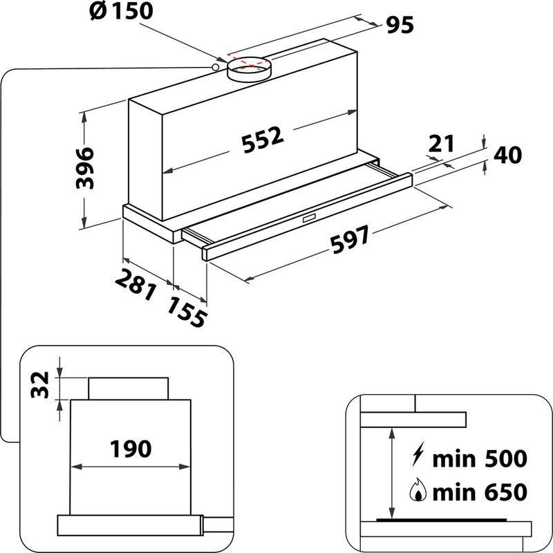Bauknecht-Dunstabzugshauben-Einbaugerat-RBAH-62-LT-X-Grau-Einbaugerat-Elektronisch-Technical-drawing
